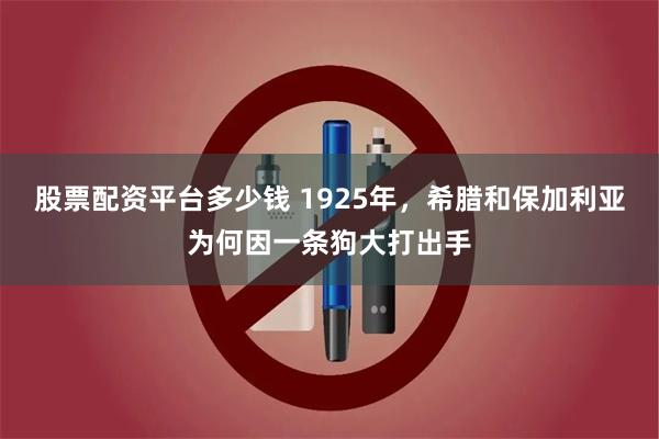 股票配资平台多少钱 1925年，希腊和保加利亚为何因一条狗大打出手